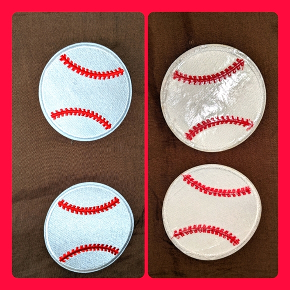 5/$25 brand new, 2 sew on baseball patches, as seen in pic - Picture 1 of 5